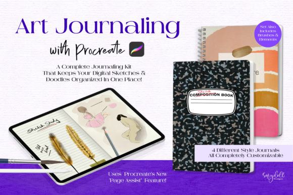 Art Journaling with Procreate Set: A Guide to Digital Sketchbooks