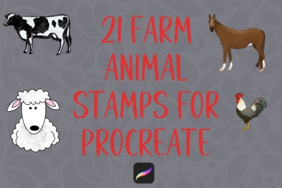 Bringing the Barnyard to Your iPad: A Complete Guide to Using Farm Animal Stamps in Procreate