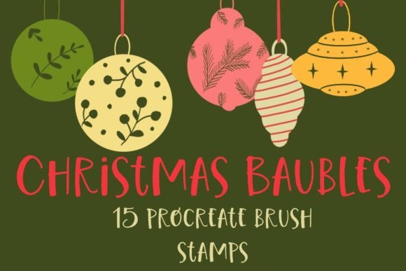 Christmas Baubles Procreate Brushset: Elevating Holiday Digital Art