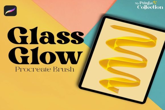 Elevating Digital Artistry with the Glass Glow Single Procreate Brush