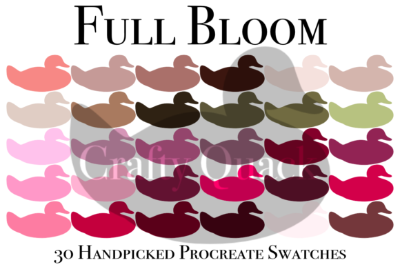 Full Bloom Procreate Swatch Palette Guide