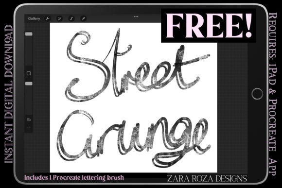 Mastering Rustic Modern Typography with the Street Grunge Procreate Lettering Brush