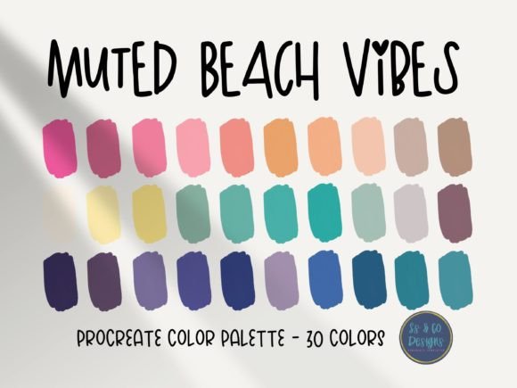 Unlocking Serenity: The Muted Beach Vibe Procreate Color Palette for Modern Digital Artists